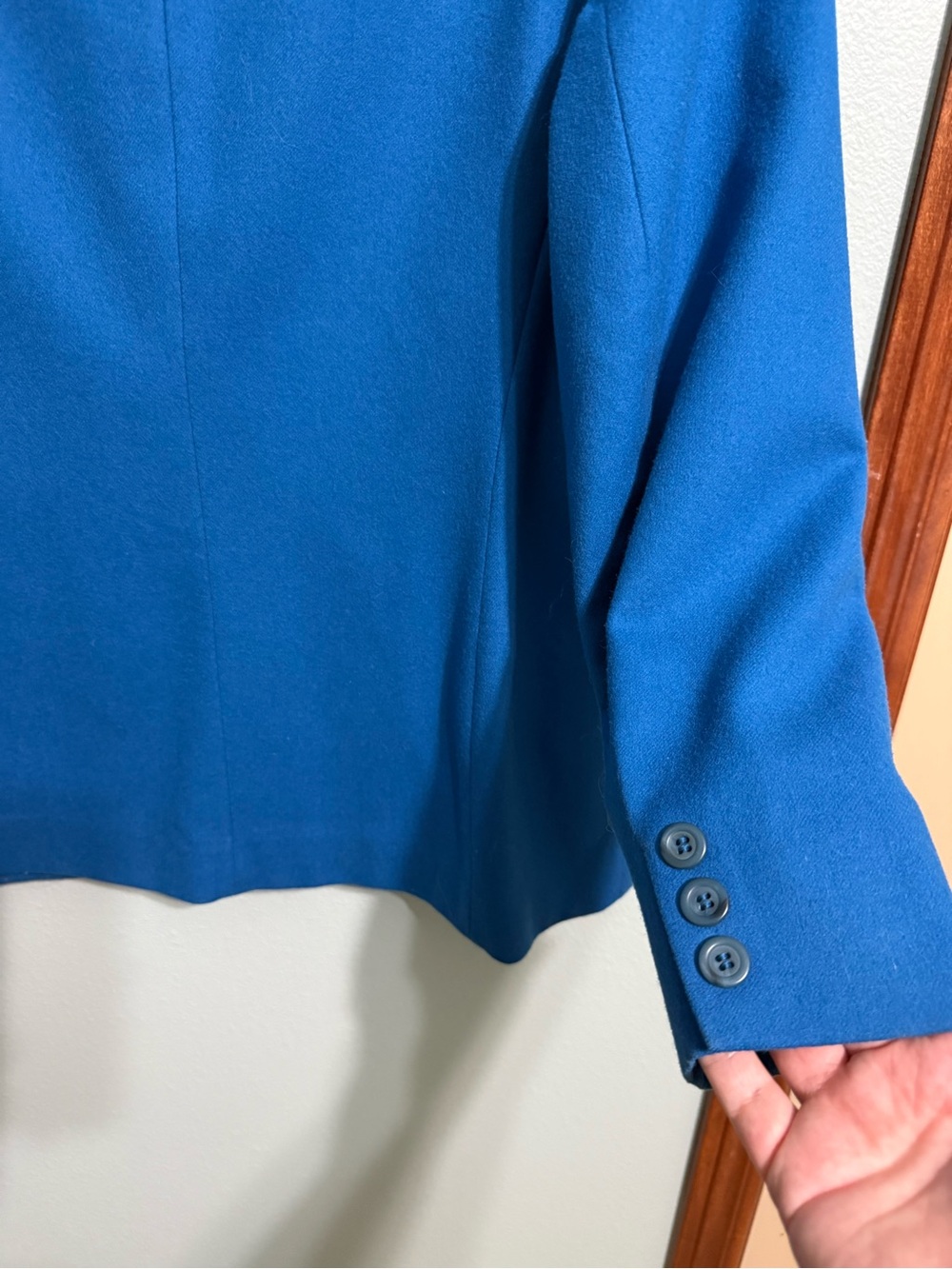 Vintage Pendleton Teal Blue Virgin Wool Blazer Jacket Size 8 - Picture 8 of 13